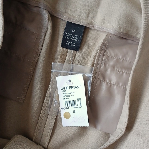 Lane Bryant Cropped Wide Waistband Pant NWT- Sz. 18 - Picture 8 of 10